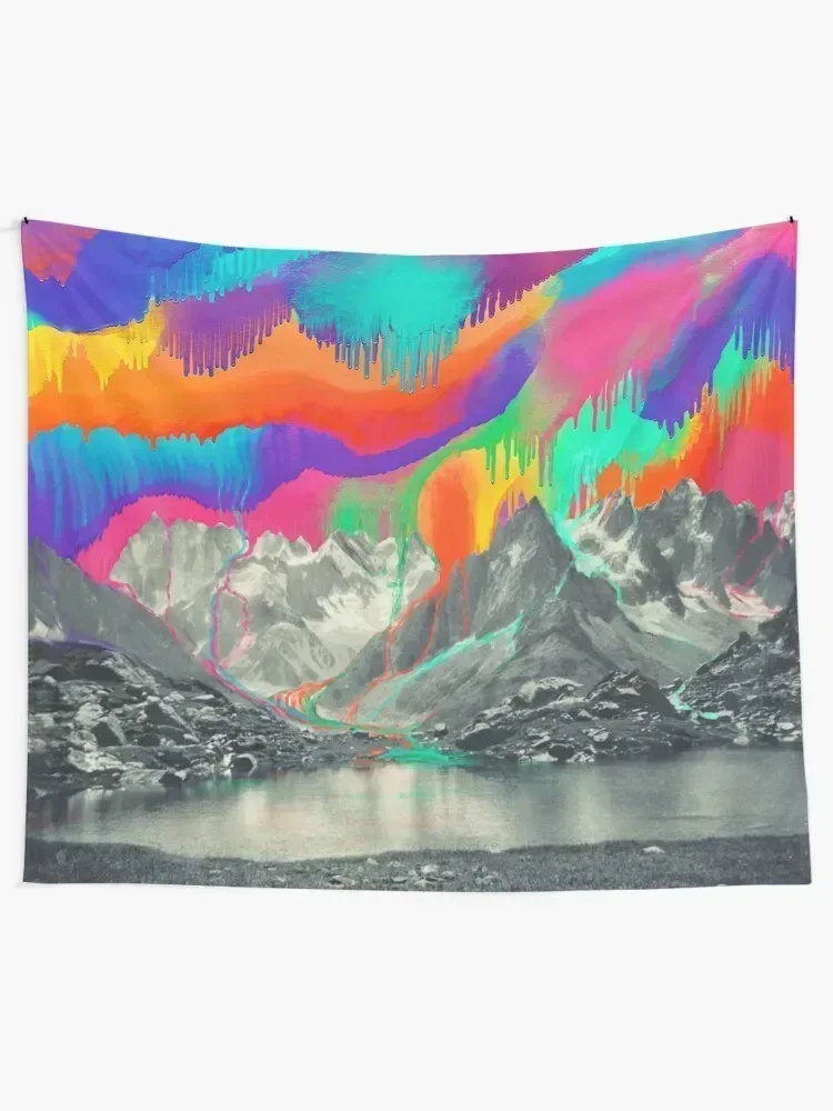 Skyfall, Melting Northern Lights Tapestry Carpet On The Wall Room Aesthetic Decor Decoration Wall Carpet Wall Tapestry