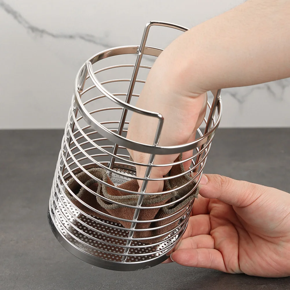

Stainless Steel Chopstick Holder Spoon Utensil ganizer Draining Container Kitchen Supplies Tool Box Home Storage Solution