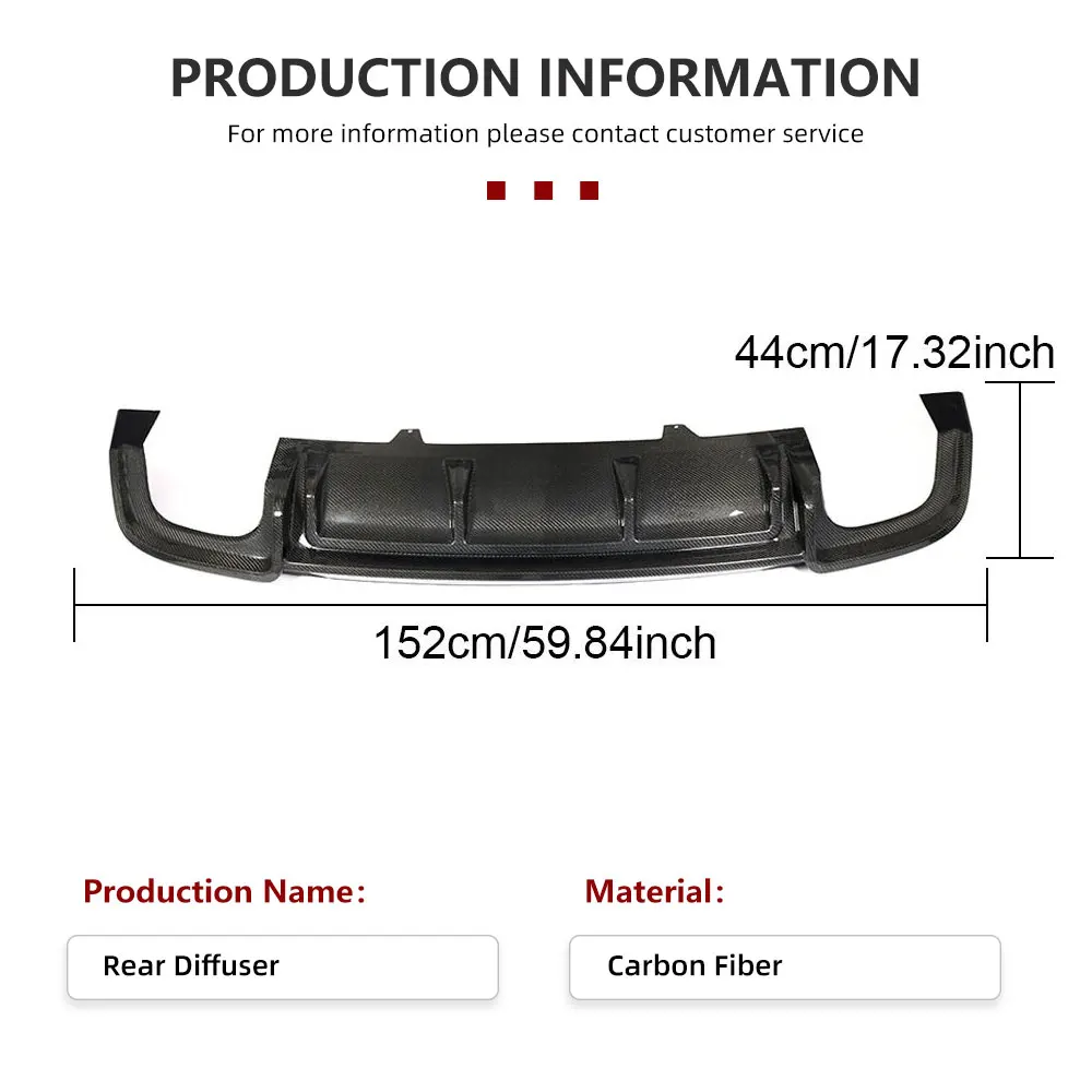 Car Rear Bumper Diffuser for Audi A5 Sline S5 B9 Sport 2017-2019 2-Door 4-Door Rear Diffuser Lip Spoiler Carbon Fiber / FRP - view 5