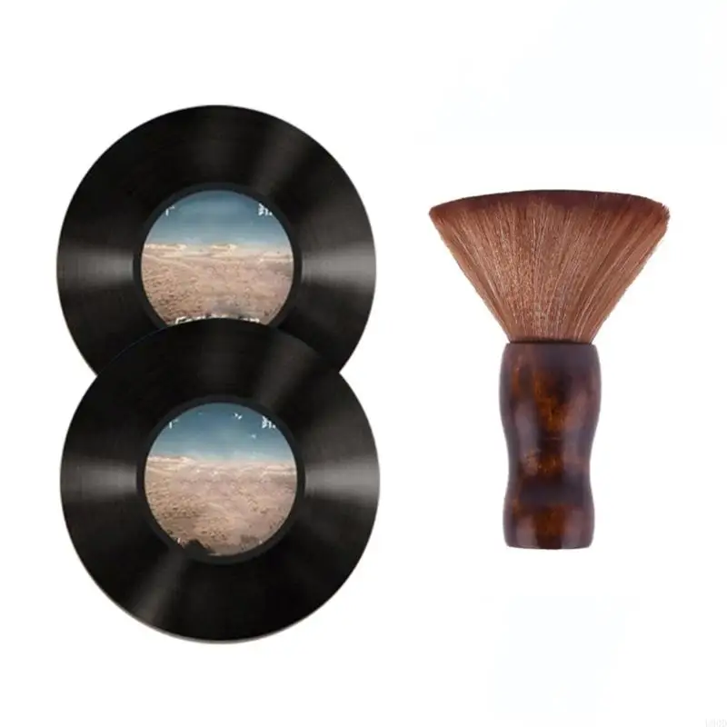 2025 New Vinyls Record Dust Duver Brush Cleaner لتعزيز تجربة Audios