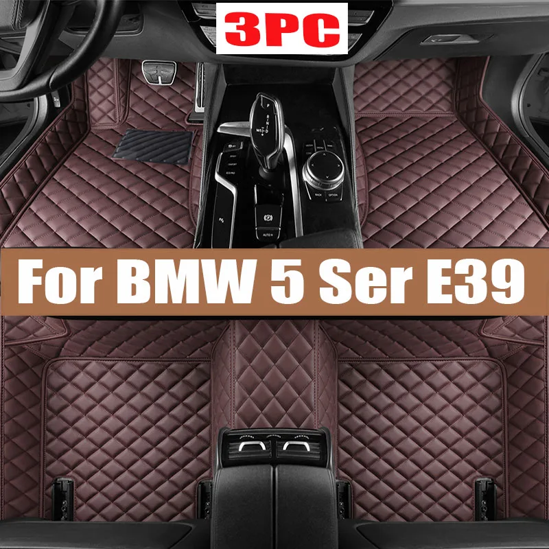 

Car Floor Mats For BMW 5 Series E39 1996~2003 Rugs Protective Pad Luxury Leather Mat Carpets Car Accessories 523i 525i 520i 520d