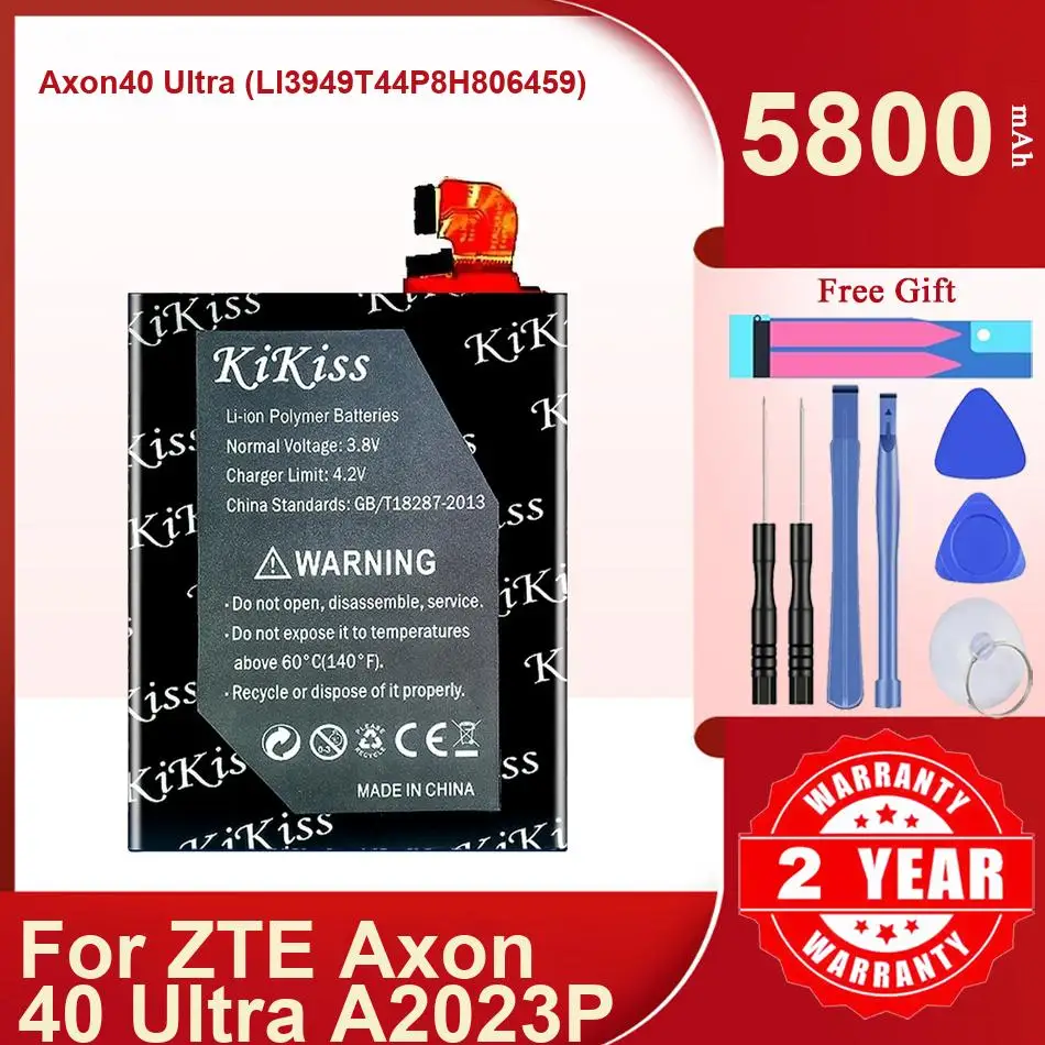 Long-Lasting Fast-Charging Mobile Phone Battery Axon40 Ultra LI3949T44P8H806459 For Zte Axon 40 A2023P 5800Mah