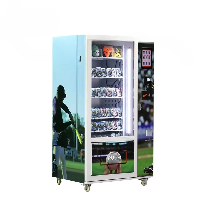 Wall‑mount Collectible Card Vending Machine Touch Screen With Credit Card Reader For Self‑service Use