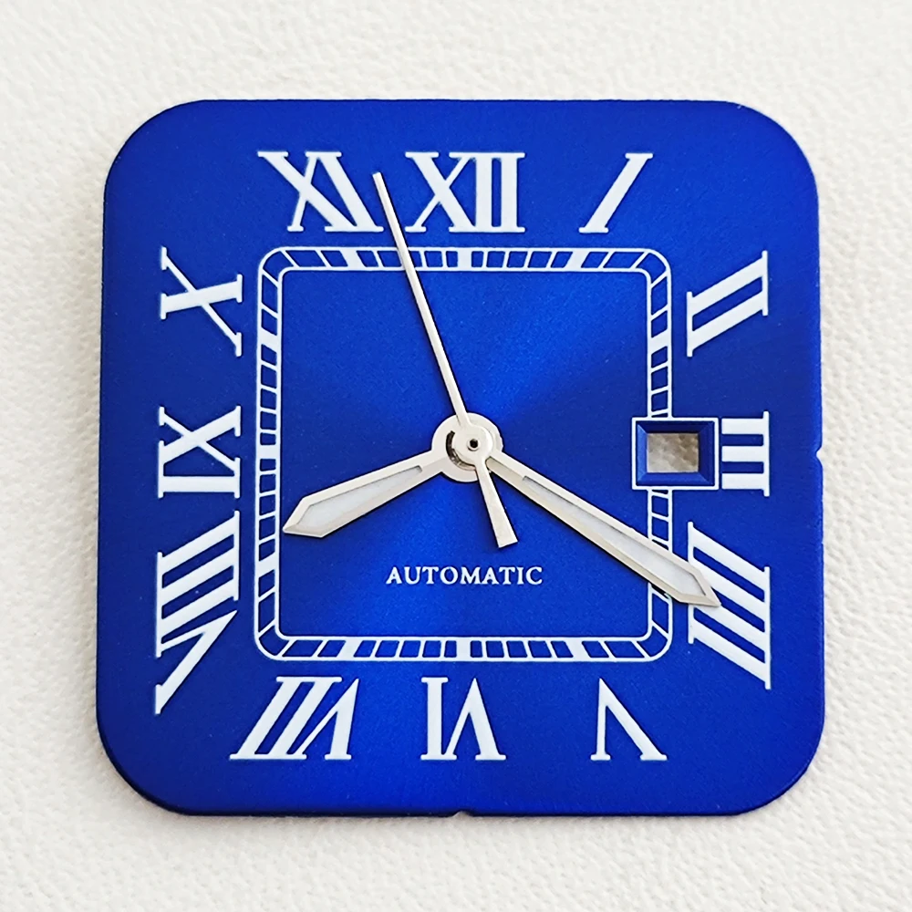 NH05 Dial 23.5mm Square Roman Numeral Watch Dial With Calendar Window Automatic Mechanical Dial Compatible With NH05 Movement