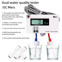 Digital Water Quality Tester Dual Probe TDS EC Meter Range PPM Tester Total Dissolved Solids Monitor For Fish Tank Aquarium