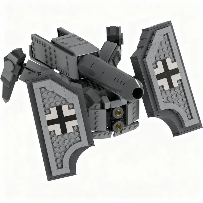 812 pièces MOC Modèle Créatif Schleichendes Sperrfeuer Creeping Barrage Blocs de Construction Personnalisés DIY Ensemble de Décoration et Présentation Cadeau