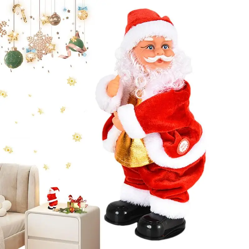 Twerking Santa Plush Santa Claus Twerking Toy Animated Dolls Dancing Santa Claus Interactive Kids Santa Toys For Christmas