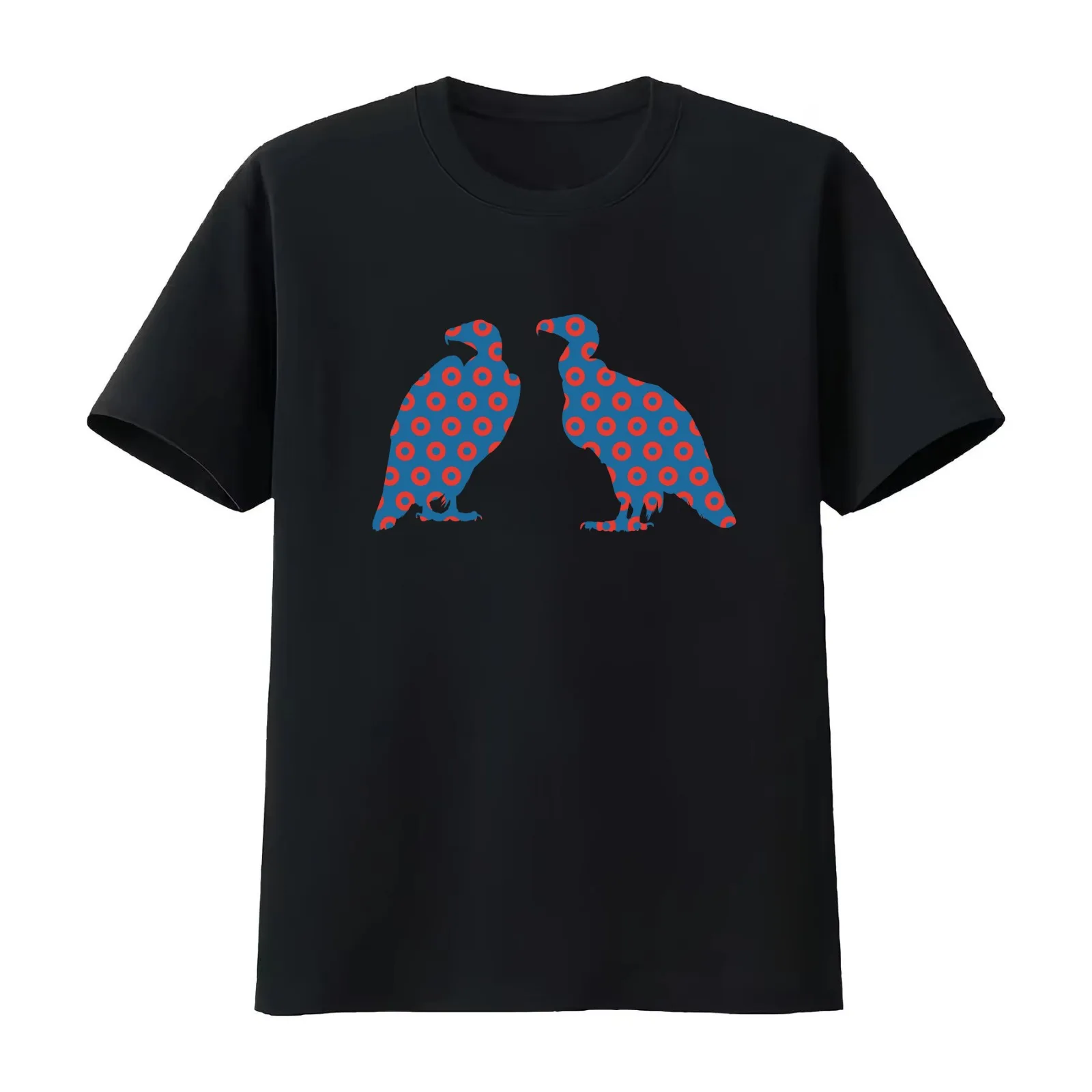 Phish Vultures Donuts T-Shirt Summer Casual Cotton Tee Oversized Streetwear Tops Vintage Graphic Print Unisex Men Women