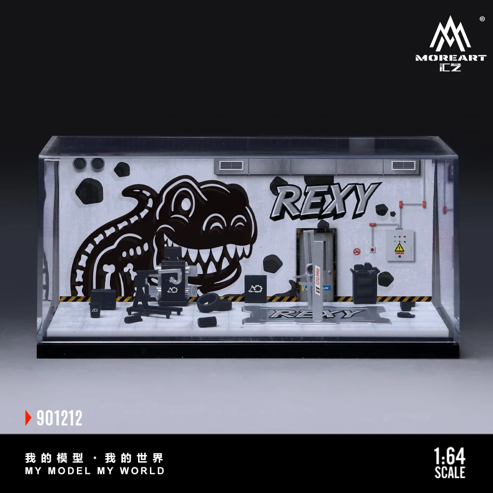 MoreArt 1:64 Garage Repair Workshop Diorama Special Custom Coating Scene Model Hobby Accessory for Car Model Collectors view 2