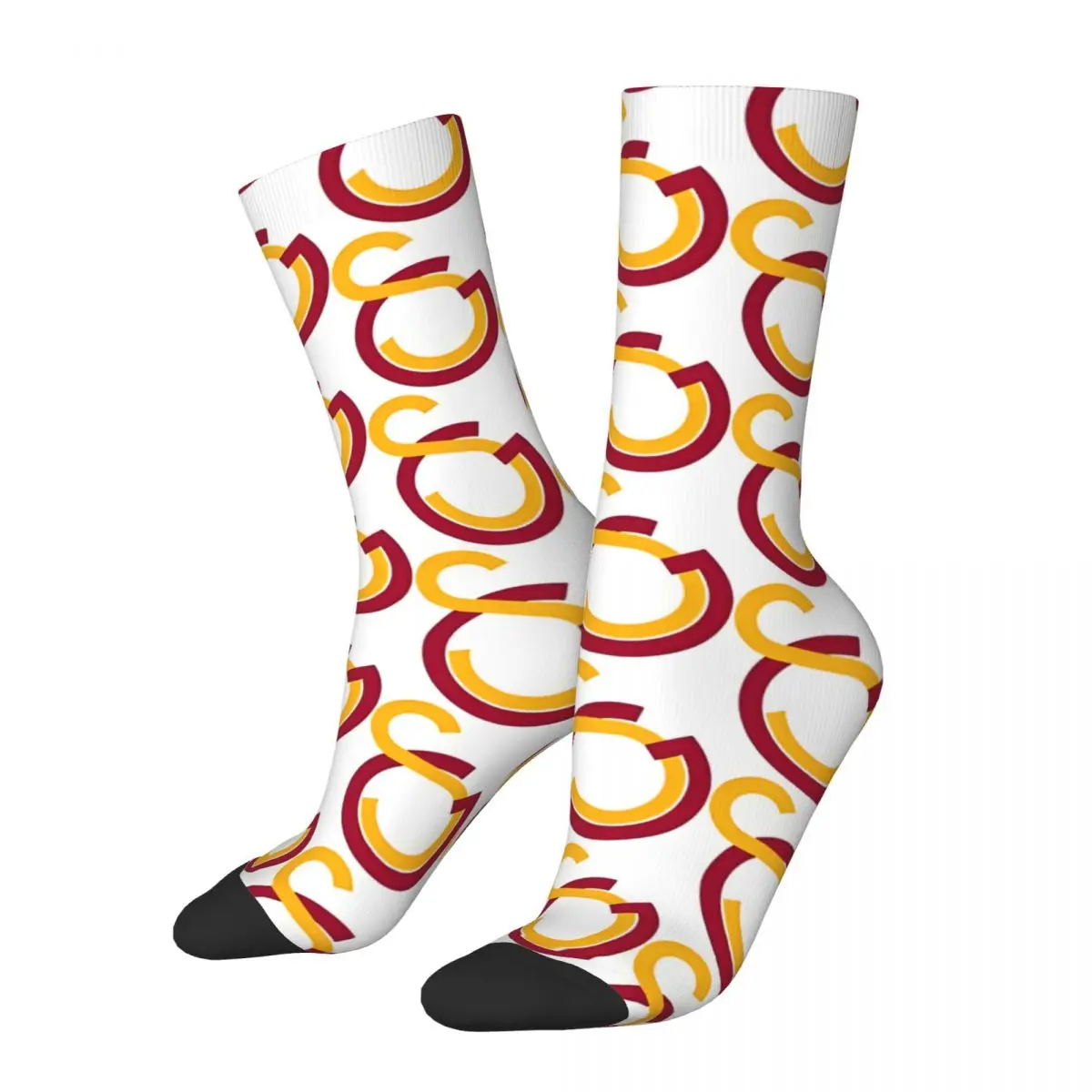 1 Pair Funny Happy Logo Vintage Harajuku Galatasarays Hip Hop Novelty Casual Crew Crazy Sock