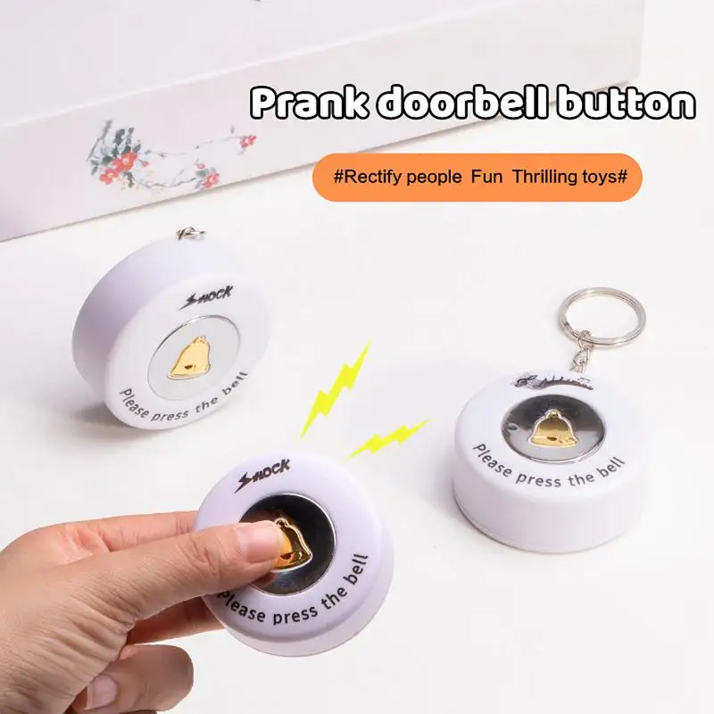 

Electric Shock Prank Toy Stapler Doorbell Poo Keychain Funny Joke Gadget For Party April Fools Creative Pranks Toys