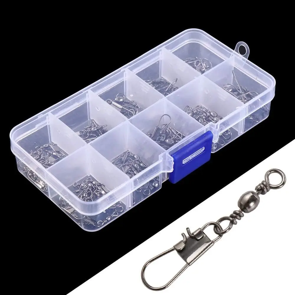 

Fishing Bearing Lure Tackle Fishing Line Connector Fishing Connector Barrel Rolling Solid Rings Swivel Fishing Connector Pin