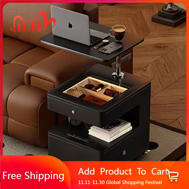 

Organizer Bedroom Nightstand Mobile Cabinets Drawers Bedside Table Luxury Storage Trendy Mesa De Noche Space Saving Furniture