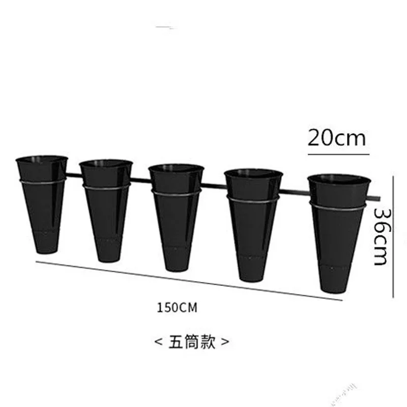 

Upper wall multi-layer shelves Wall hanging Flower shop stand Wrought iron display shelf shop bucket