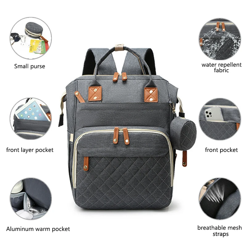 Multifunctional Large Capacity Travel Bag Multiple Color Large 2023 New Waterproof Mammy Backpack Bags