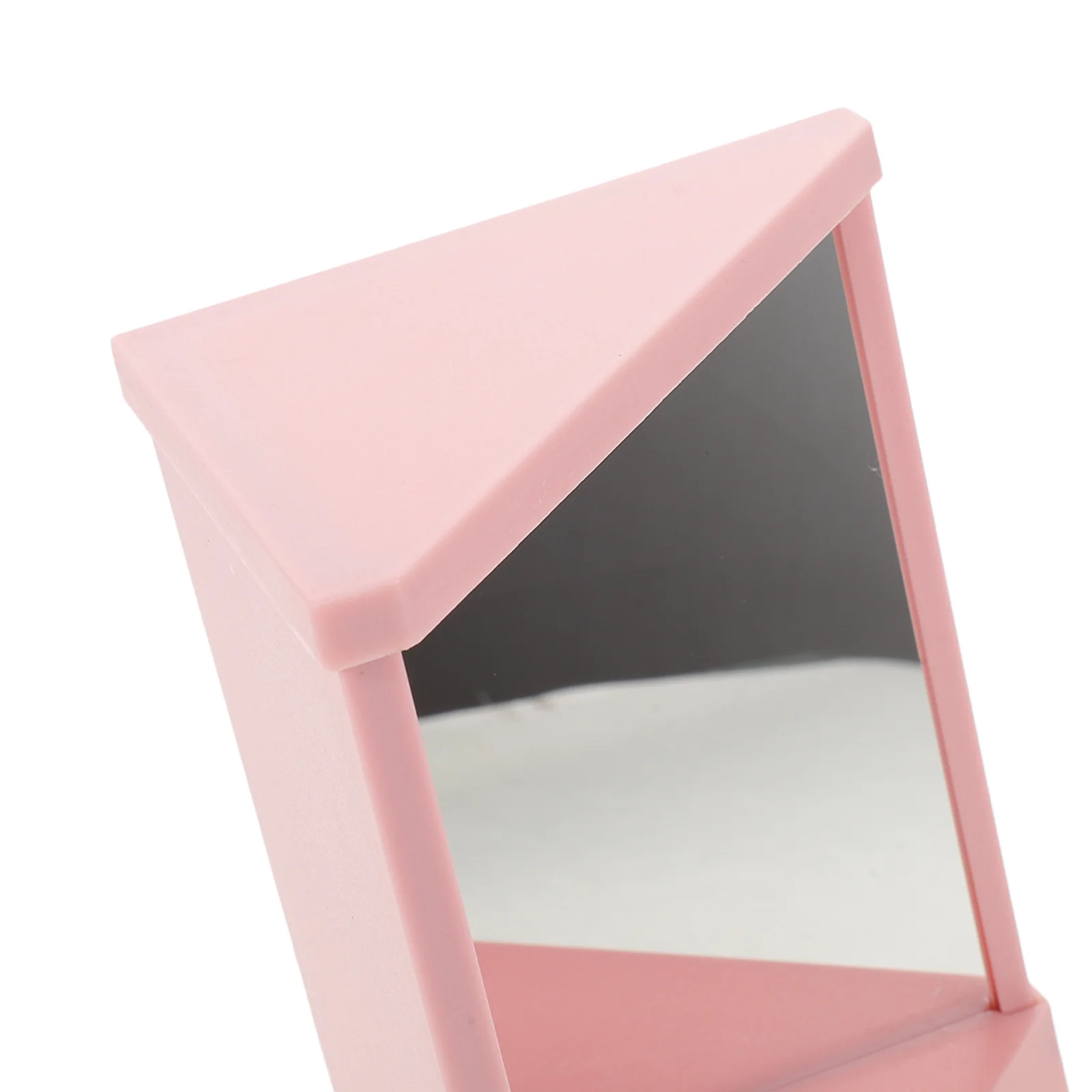 Niet-omkeerbare spiegel met echte reflectie Hd Clarity draagbare reismake-upspiegel voor kaptafel en badkamergebruik Wit