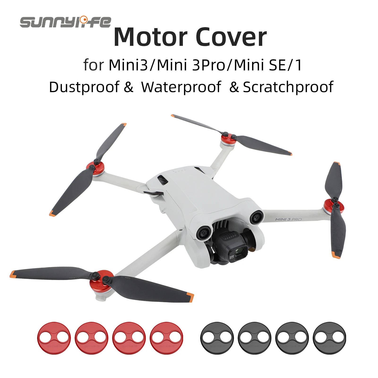 Sunnylife Motor Covers Propellers Block-up Scratchproof Aluminum Alloy Motor Cover for Mini 3 Pro/Mini SE/Mavic Mini