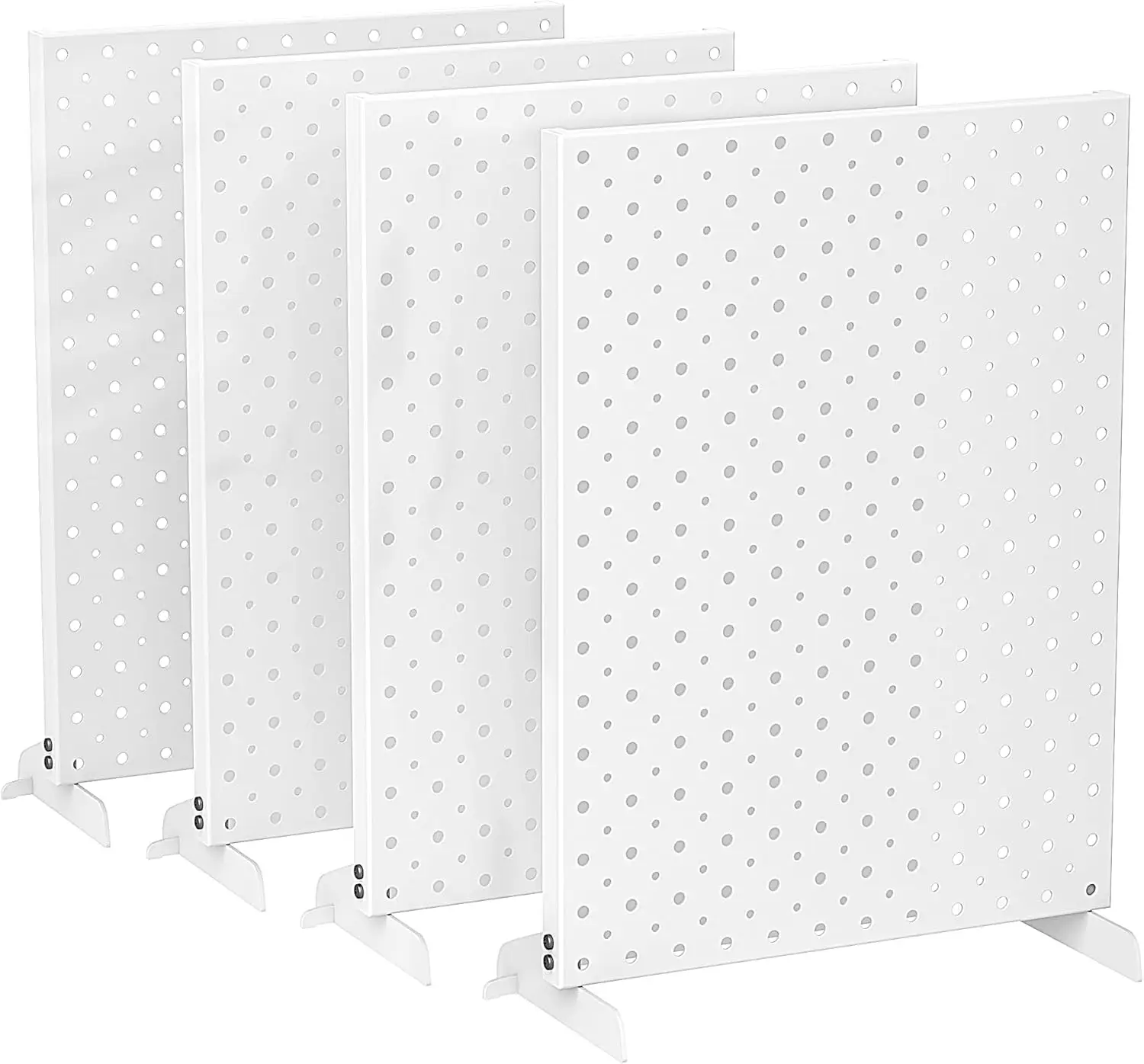 

Настольная металлическая витрина-органайзер с перфорированной панелью, 12x16 дюймов, белая, для выставок и ярмарок