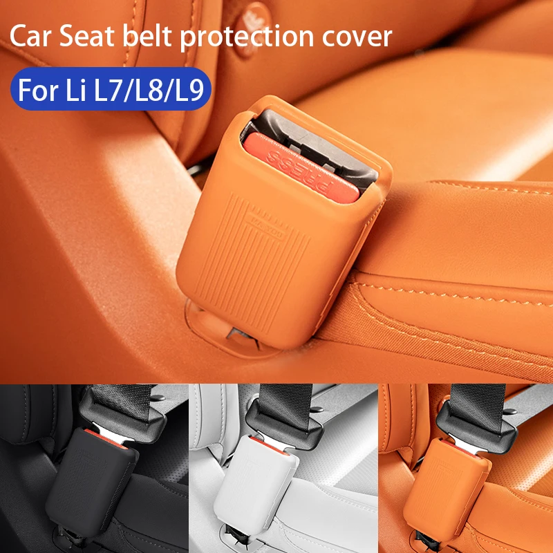 

For Li Lixiang L7 L8 L9 2022 2023 Car Seat Belt Buckle Covers Dust Prevention Car Safety Buckle Clip Protector for lixiang