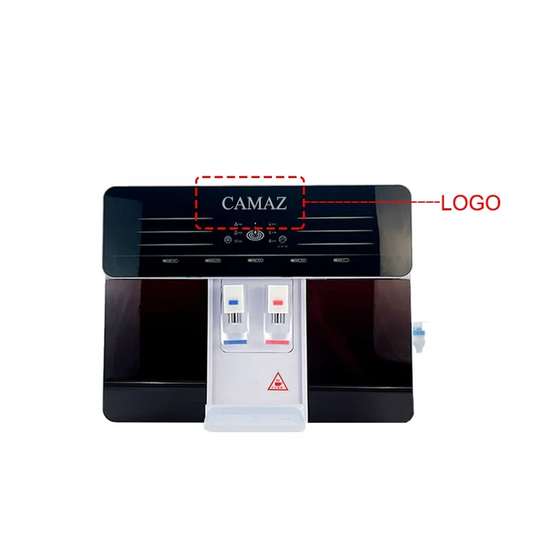 5-Stage Reverse Osmosis Hot Cold Water Dispenser Ice Maker 7L Wall-mounted Desktop RO Electric Plastic Housing for Outdoor Use