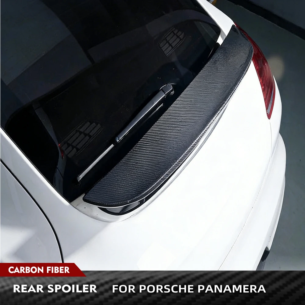 

Car Rear Trunk Lip Spoiler for Porsche Panamera 2014 2016 Carbon Fiber Rear Trunk Duckbill Spoiler Wing Lid Boot Wing No 2015