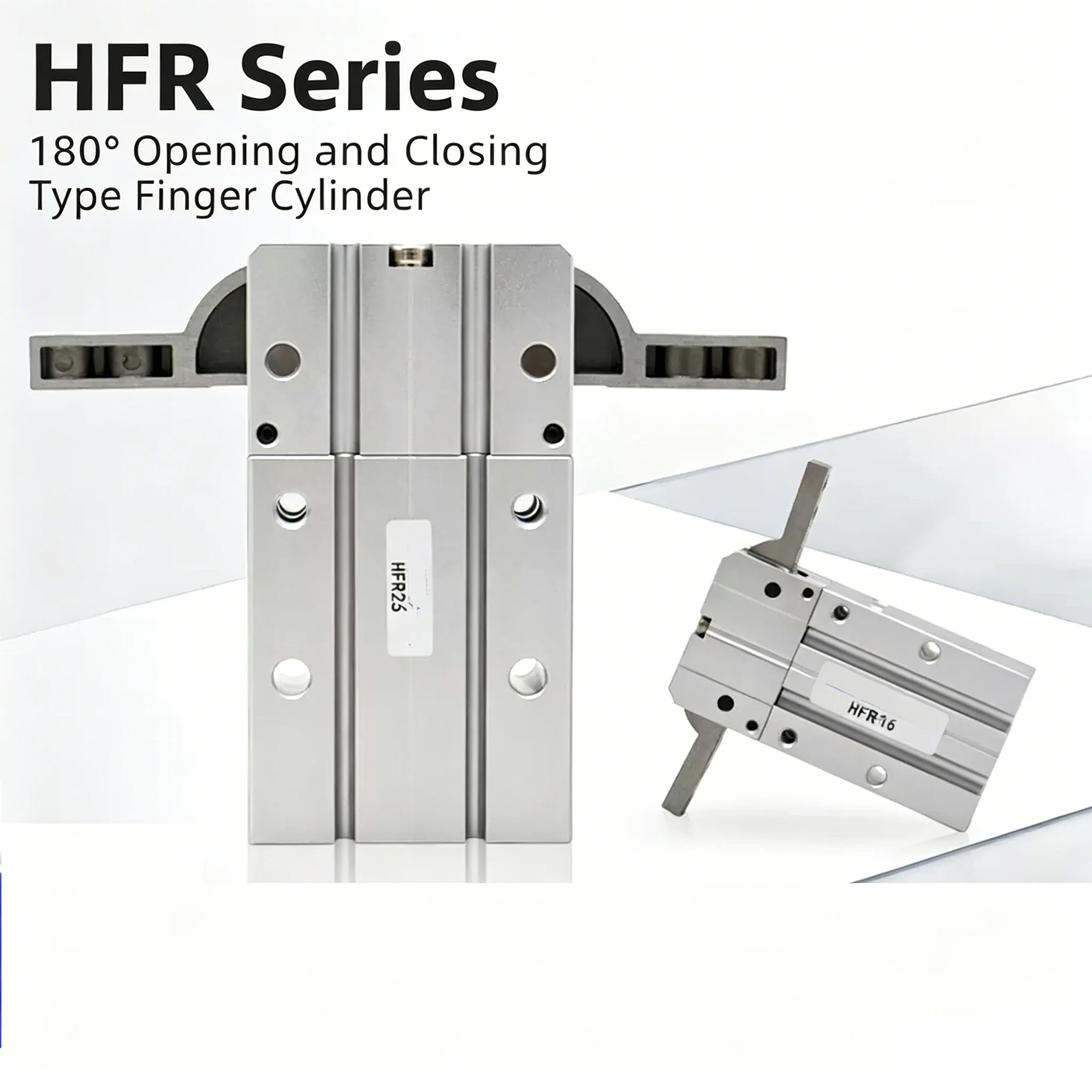 HFR10 HFR16 HFR20 HFR25 HFR32 HFR10N Small Pneumatic 180 ° Opening and Closing Finger Cylinder Mechanical Gripper