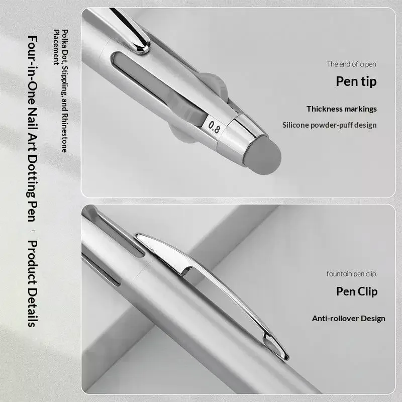 Silicone Jelly Telescopic Capsule Nail Art Stamper Portable With Cap Nail Art Transfer Tool Telescopic Design