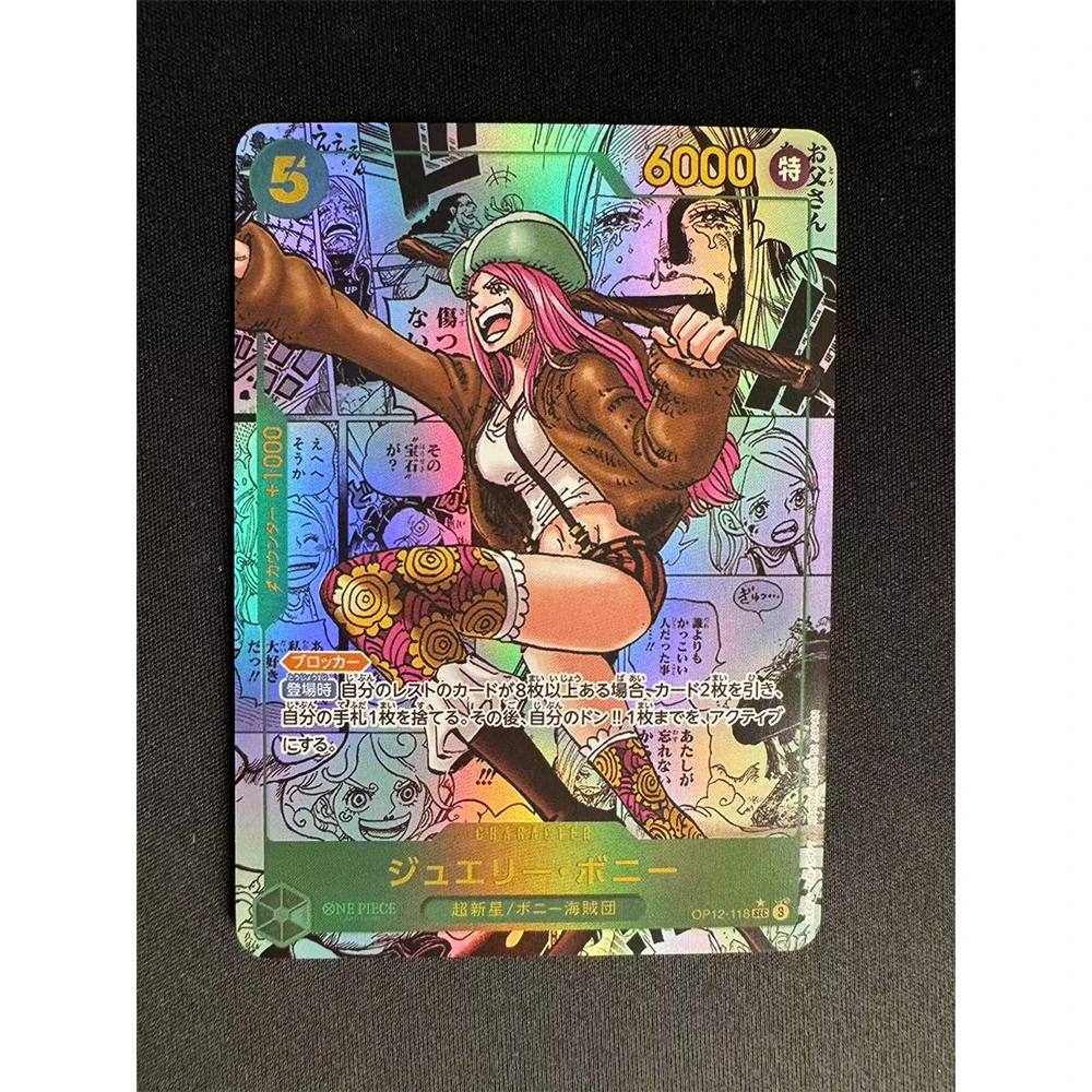 Anime kaart OPCG Roronoa Zoro Nefertari D Vivi BROOK DIY Zelfgemaakte textuur Bronzing speelgoed Collectie kaart Kerst verjaardagscadeau