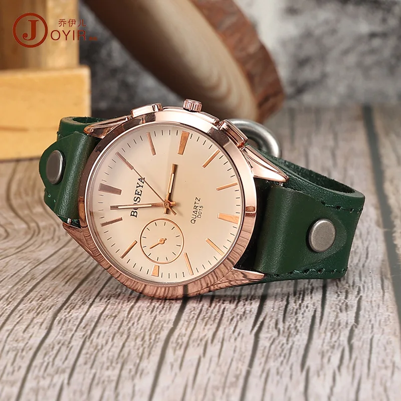 

Tik Tok Live Stream Hot Selling Product Leather Strap Watch Unisex round Dial Electronic Watch Couple's Watch Watch