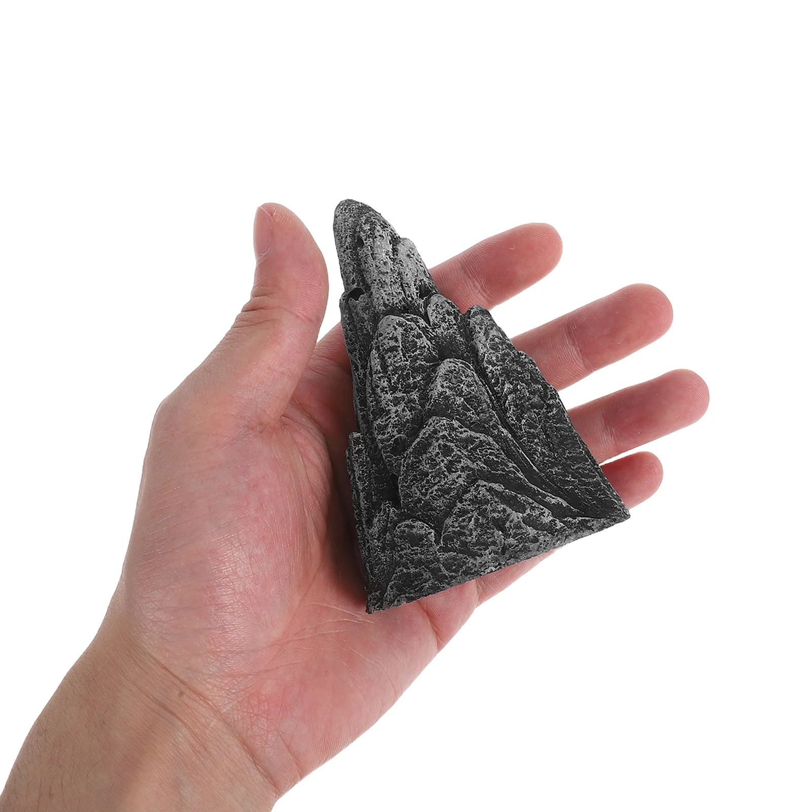 

2pcs Fake Rock Mountain Figurines Realistic Miniature Bonsai Ornaments For Home Office Aquarium Terrarium Landscape Rockery