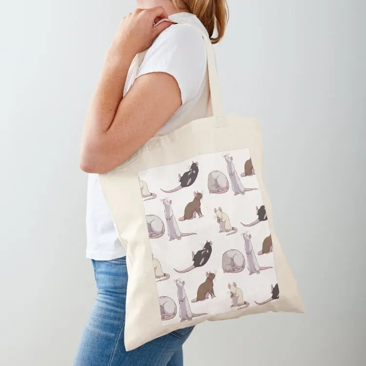 Rat Yoga All Over Tote Bag ecological bags tote bags aesthetic eco bag folding bag luxury women