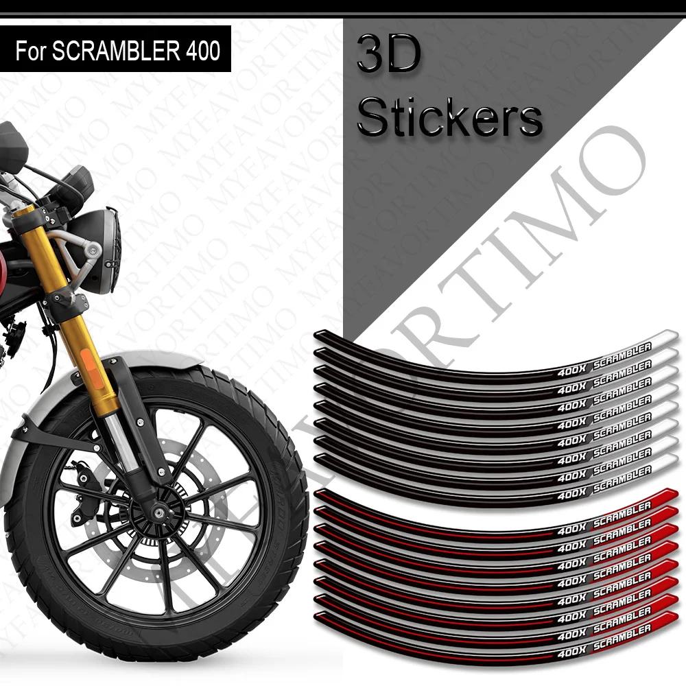 

For Triumph Scrambler 400X 400 X Stickers Decals Tank Pad Side Grips Gas Fuel Oil Kit Knee Fairing Fender Wheels 2024 2025