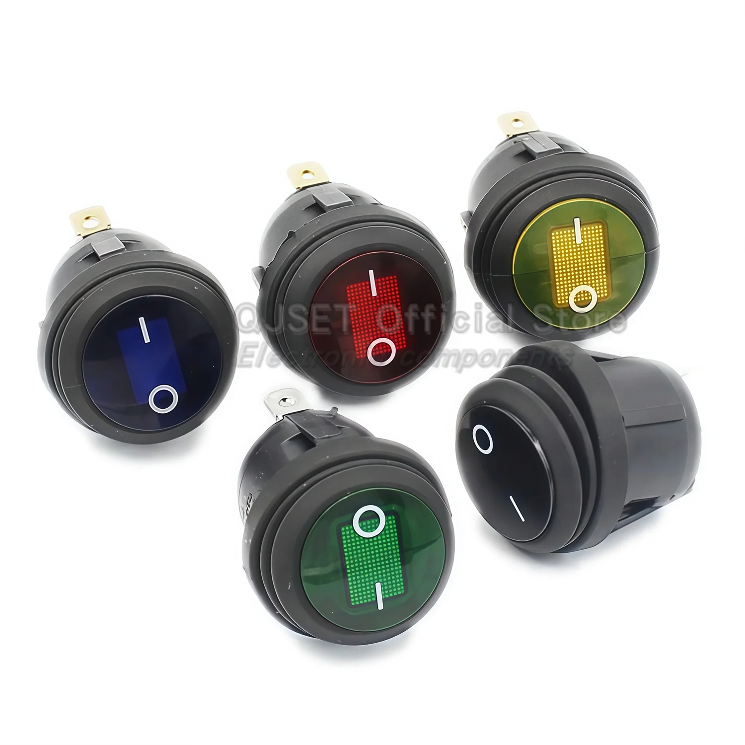 1pcs KCD1/KCD3/KCD4 Water Oil-Resistant Switch ON-OFF 2/3-Position 4/6-Pin High-Current Toggle Power Switches Red Green LED 220V