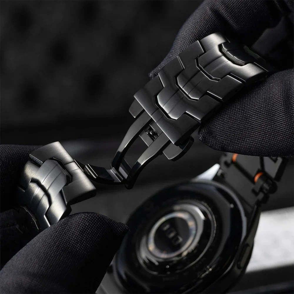 22 مللي متر/20 مللي متر سوار معصم من الفولاذ المقاوم للصدأ لساعة هواوي 4/4 برو GT5 GT4 GT3 46 مللي متر سوار ربط للرجال لهاتف سامسونج جالاكسي 5/7 6 كلاسيك