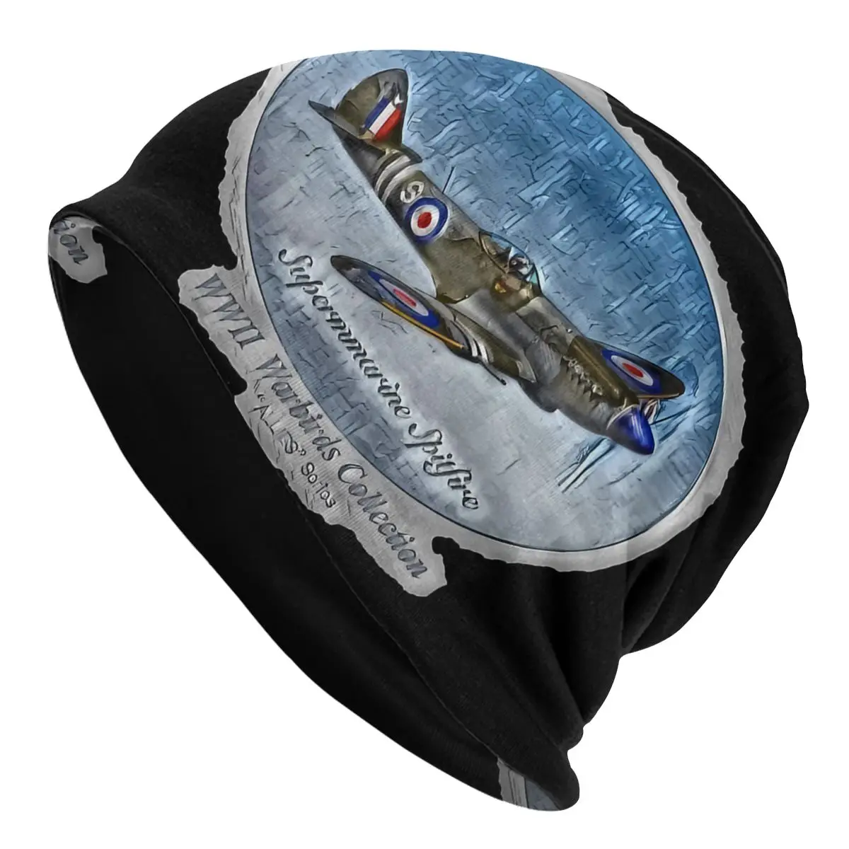 Fly In The Air Sport Thin Beanie Caps Supermarine Spitfire Airplane Skullies Beanies Ski Caps Soft Bonnet Hats