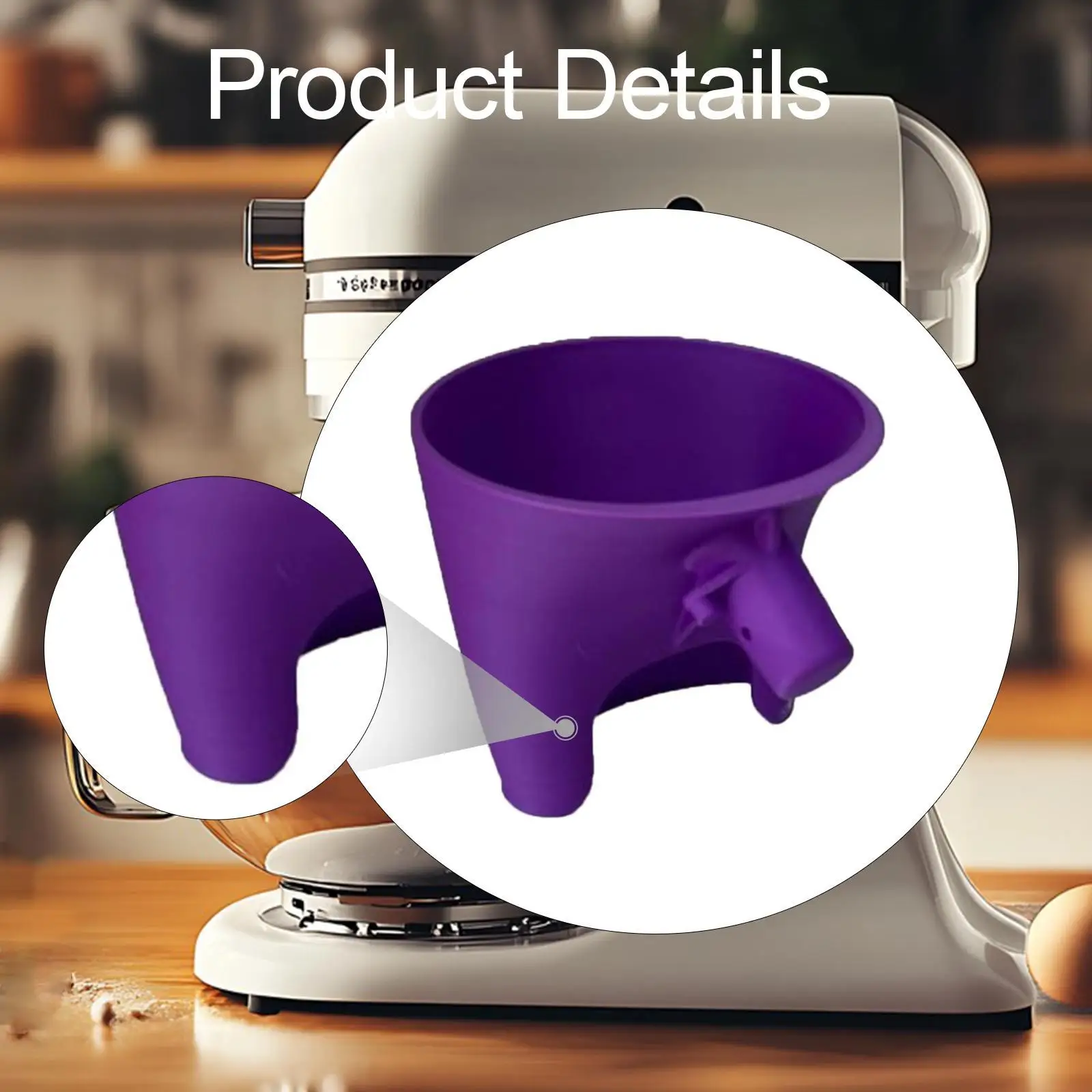 Flour Funnel Easy Clean for Egg Liquid Both Flour Versatile Gift Lightweight Replacement Enables Guided Pouring Easy Pour Parts