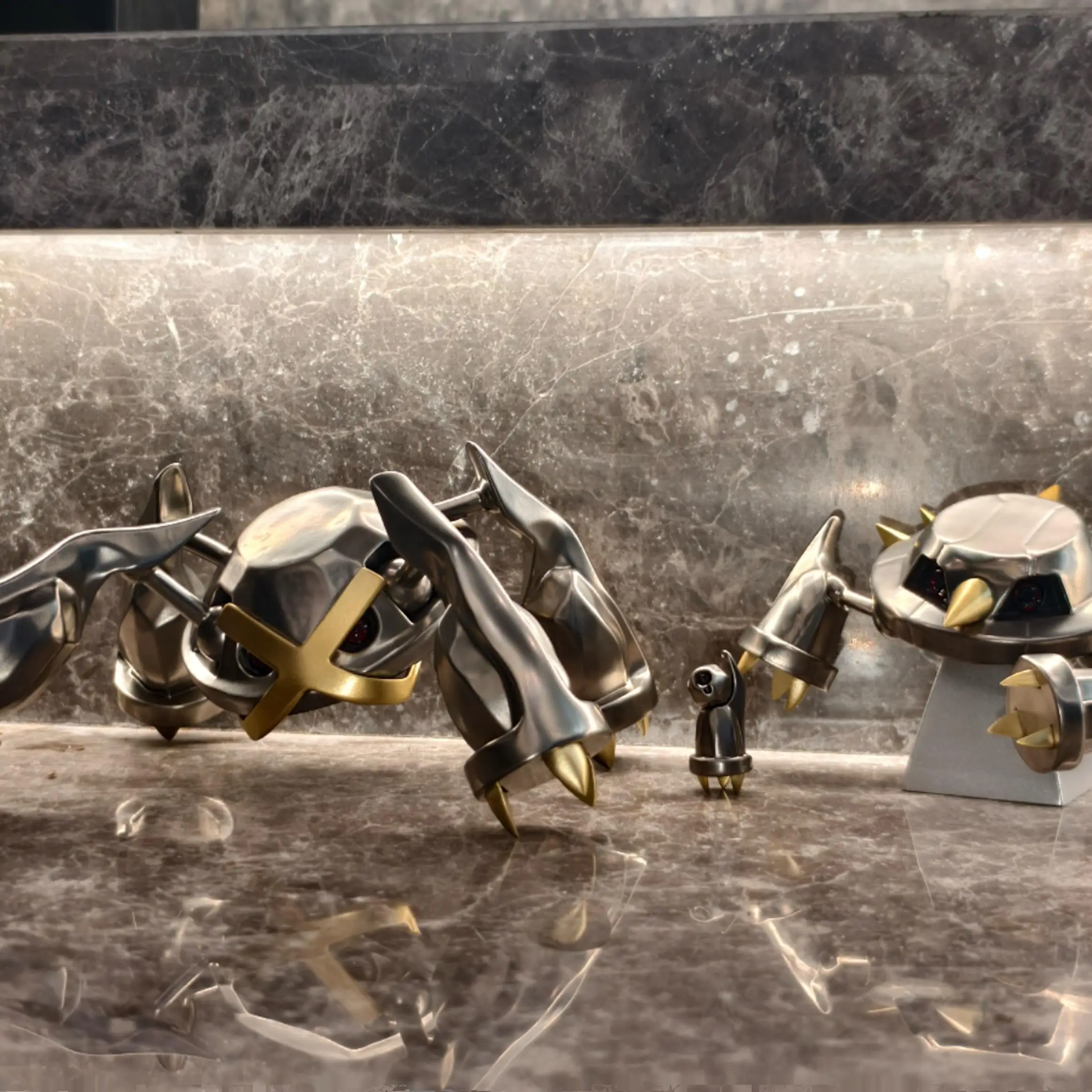 

Fa 1:20 Масштабная модель из смолы Покемон Аниме Фигурка # 375 Метан # Фигурка Metagross Evolution Group 376, коллекция игрушек, милый подарок