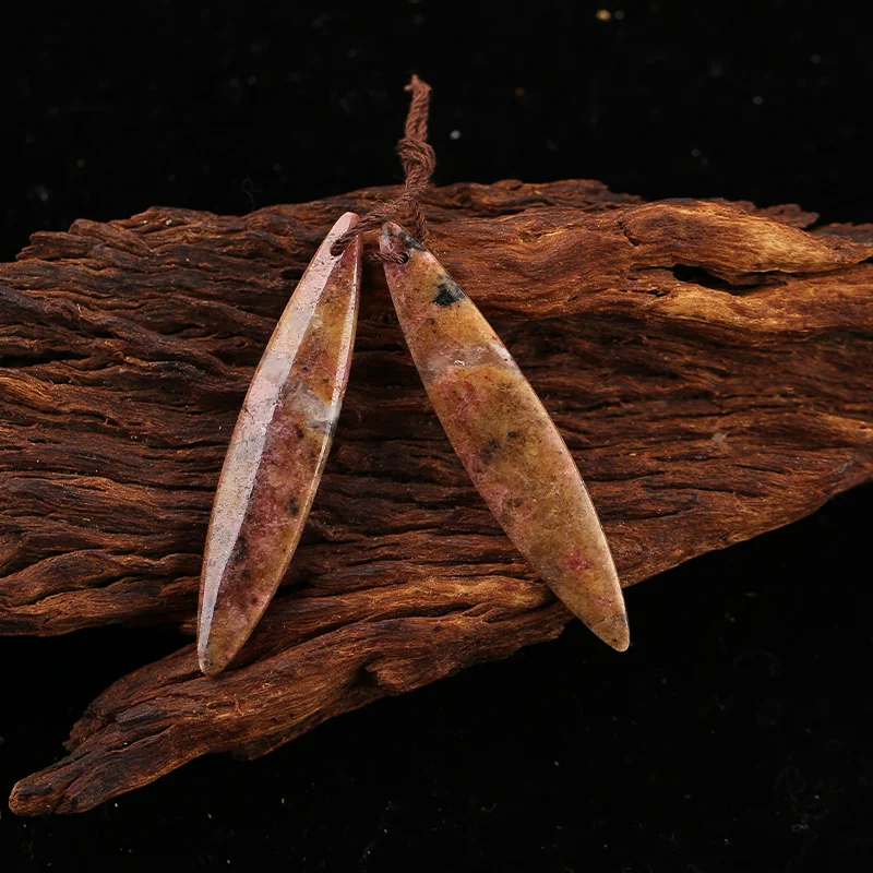 B&F Ocean Jasper  Earring Beads for Jewelry Making, Handmade Natural stones beads, Stones for jewelry Making Supplies