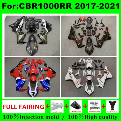 Motorcycle full Fairing Kit fit For HONDA CBR1000RR CBR 1000RR CBR1000 RR 2017 2018 2019 2020 2021 Bodywork whole fairings kits