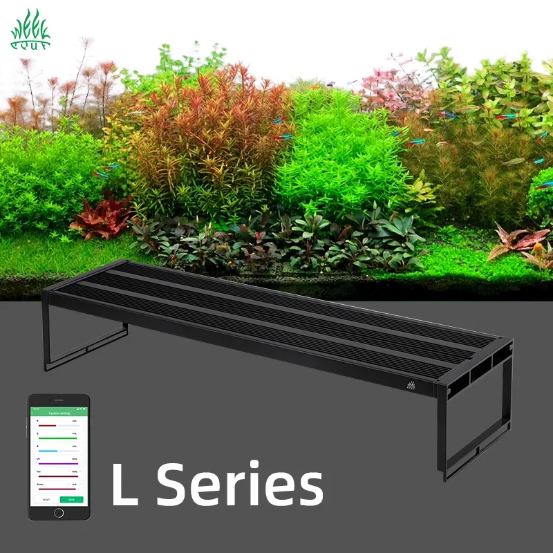

Week Aqua L Series Pro Version 3 APP Control Dimmer & Timer RRB+UVA Aquarium Lighting Planted Led Light L600K L900K L1200K