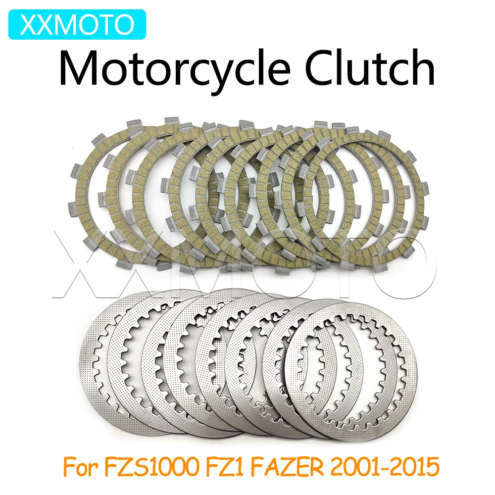 

For Yamaha FZS1000 FZ1 FAZER FZS 1000 FZ 1 Fazer 2001-2015 Motorcycle Clutch Plates Friction Disc Kits Accessories