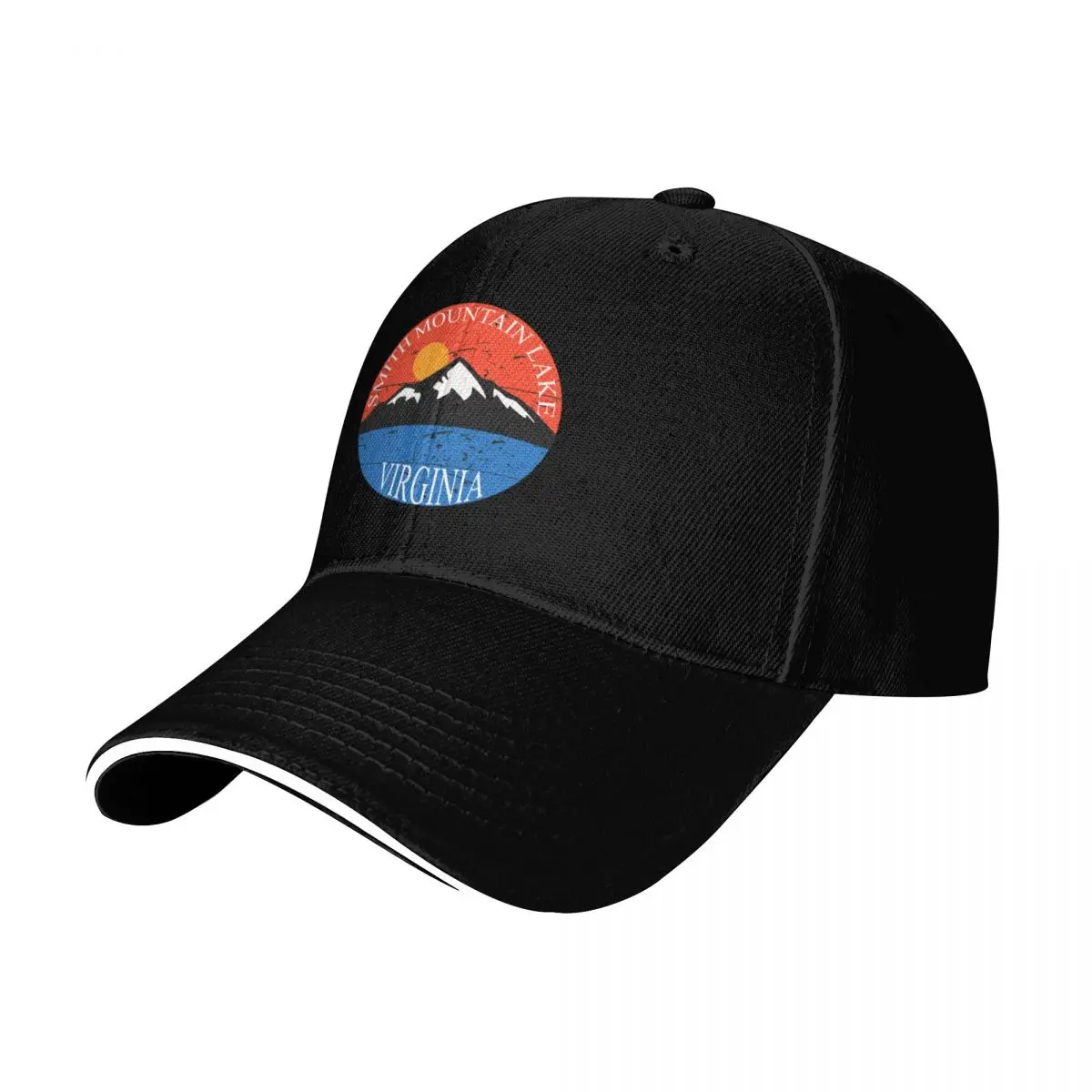 Smith Mountain Lake Vintage - Virginia Baseball Cap Snapback Flat Bill Strapback Dad Hat Six Panel Structured Crown