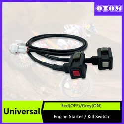 Motorcycle Universal Switch Engine Starter Kill Switch Start Flameout Handlebar ON OFF For KTM SXF FC CRF YZF KXF RMZ 250 450