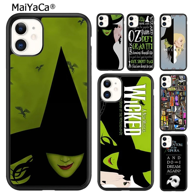 MaiYaCa Wicked Musical Broadway Drama Phone Case For iPhone 16 15 14 plus XR XS 11 12 13 pro max Shell Cover coque