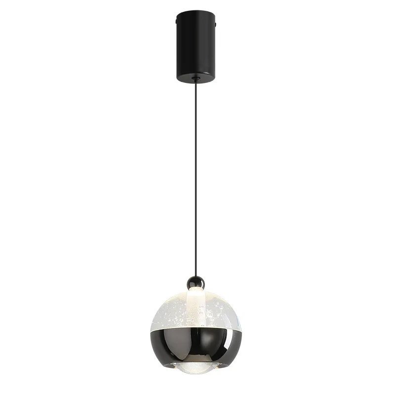 

Lifting adjustable round ball small chandelier modern simplicity creative light luxury entrance bar table living room advanced