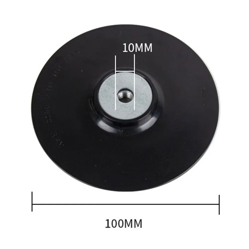 Imagem -03 - Rosca de Almofada de Apoio de Borracha Tamanhos 100 mm para Disco de Lixa de Fibra Moedor de Ângulo Carpintaria Aço Papel Bandeja de Disco de Moagem