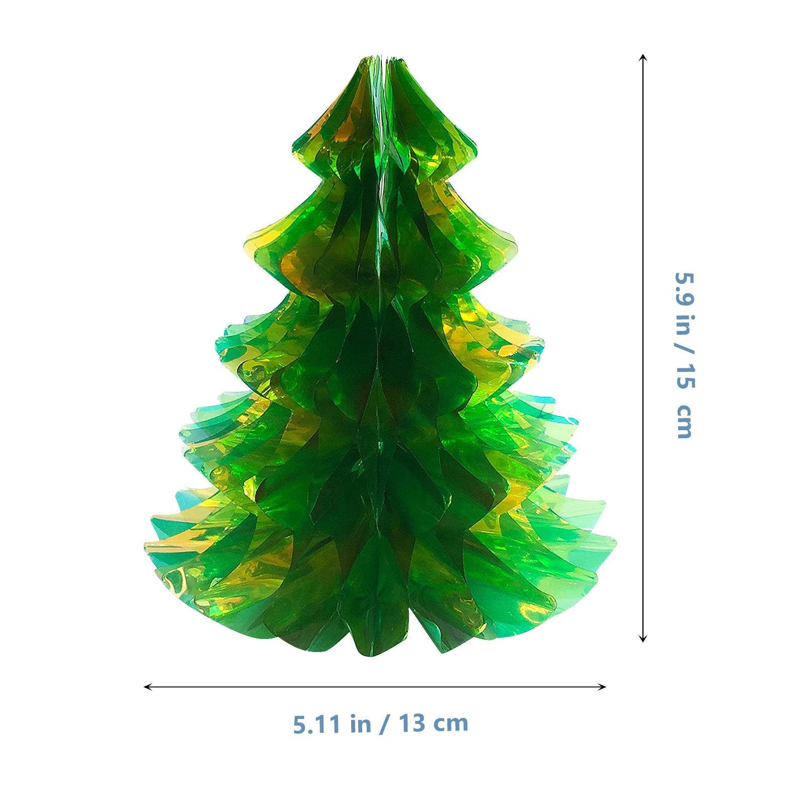 

Plastic Green Christmas Tree Decor Foldable Mini Xmas Tree Ornament Table Decoration Desktop Adornment Festive Holiday Decor