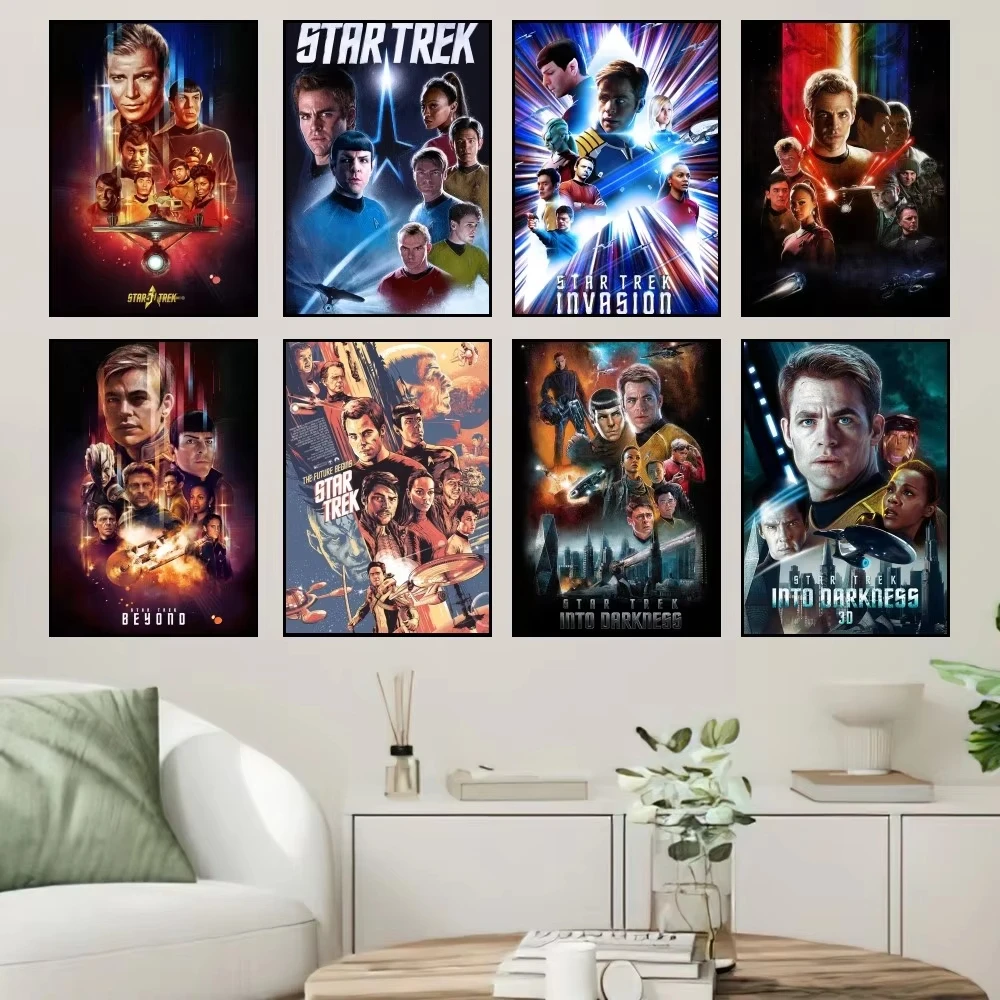 Movie Star T-Trek Poster Prints Wall Sticker Painting Bedroom Living Room Decoration Office Home Self Adhesive