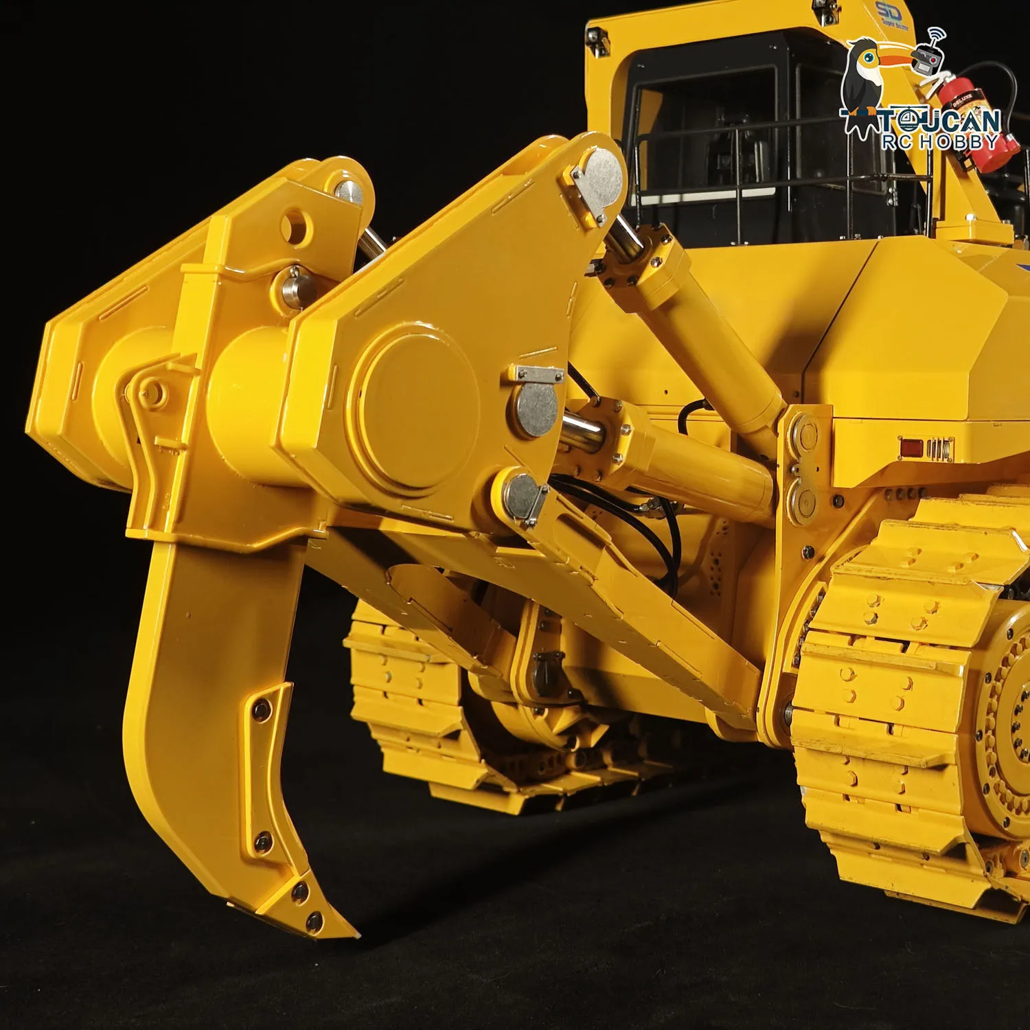 Bulldozer hydraulique JDM 575 RC, RapDuty 1/14, bulldozer en métal, camion, lumière, système sonore, modèle de jouets RC télécommandés X14, nouveau