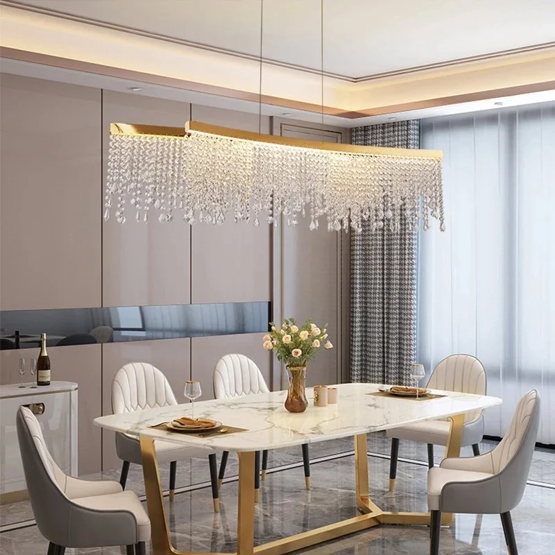 Moderne k9 Kristall Kronleuchter Wohnzimmer Luxus Hängelampe Gold LED Kreis Decke Pendel leuchte Design Glanz Wohnkultur